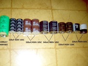 Kondensatory elektrolityczne różne (zestaw=11szt)