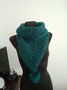 Komin szal damski z pomponem 