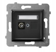 GNIAZDO SAT POJEDYNCZE TYPU F OSPEL ARIA CZARNY GPA-1UF/m/33 2135