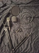 Mikrofon studyjny pojemnościowy hykker statyw osłony