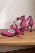 Szpilki wysokie Catwalk różowe 