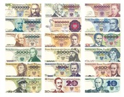 2 x banknot PRL 1000 zł. 2 x antyrama A5 + wydruk A5 Kopernik