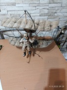 Lotnia metalowa Mężczyzna na rowerze.