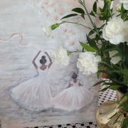 BALETNiCE 40×50 obraz akryl prezent komunia