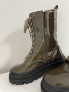 Buty damskie River Island Nowe ! kolor KHAKI Lakierki rozmiar 38 / 5