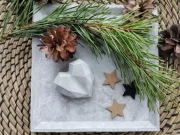 Betonowa taca podstawka kwadratowa 19x19 cm loft