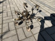 lampa mosiężna i kinkiet
