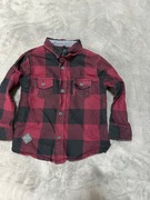 Koszula TU 3 lata 98cm bordowo-czarna czerwono-czarna #175)