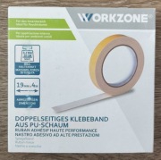 Dwustronna taśma montażowa 19mm x 4m 0,2kg/10cm wew. do luster 
