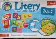 Gra planszowa i edukacja 20w1 Litery i pierwsze słowa