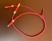 Kabel USB Lightning microUSB suwak