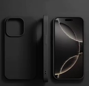 Nowe cienkie etui silikonowe do iPhone 14 czarne, slim