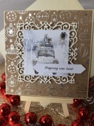 KARTKA ŚWIĄTECZNA handmade w kopercie - personalizowana, ręcznie robiona