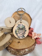 Brelok drewniany - kubek z kawą