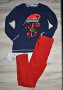 2^ Elf Skrzat Mikołaj świąteczna piżama bawełna 5/6 Lat_110/116  cm