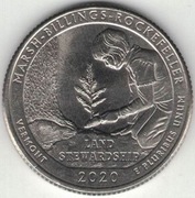 USA quarter dollar 25 centów 2020 Marsh-Billings-Rockefeller P nr 2