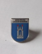 Herb gmina Lidzbark Warmiński przypinka pin odznaka wpinka
