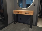 konsola dąb nowoczesna loft