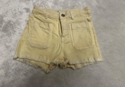Zara szorty cytrynowe krotkie spodenki 128 8l