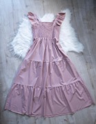 sukienka, rozm. L/XL, ramiączka, falbanki, cute, kobieca
