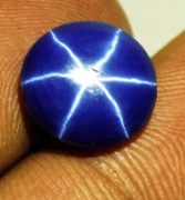 Szafir naturalny _ gwiaździsty _ na złoty pierścionek  _ 4.65 ct - Gwiazda 