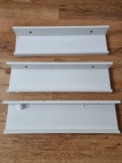 Zestaw 3 półek ściennych 38 cm - białe