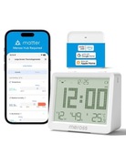 Meross MS130 H zegar czujnik temperatury wilgotności  + Hub MSH450 Wi-Fi