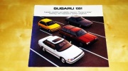 Prospekt Subaru Legacy, XT6, Loyale, Justy 1991 USA
