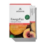 EnergyFizz Proszek musujący z żeń-szeniem - smak mango i brzoskwini