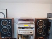 Wieża Marantz amplituner SR-5100, CD PMD330, gramofon, kolumny