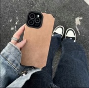 Frosted Leather Etui Do Apple Iphone