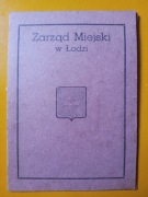 Prawo jazdy rowerem Łódź 1946 rok, unikat.
