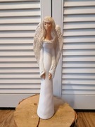 Anioł figurka ceramiczna wys 33 cm.
