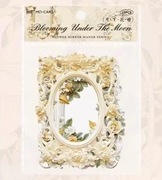 Kwiatowe Ramki papierowe wytłaczane scrapbooking zestaw 10 szt.