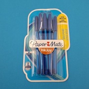 Zestaw 8 długopisów Paper Mate InkJoy 100 niebieskie - NOWE