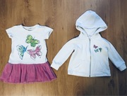 Zestaw - sukieneczka+bluza, COCCODRILLO, rozm.86