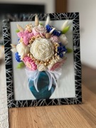 Ramka z kwiatów sojowych 