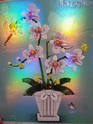 KLOCKI KONSTRUKCYJNE 718 3D KWIATY UKŁADANKA ORCHIDEA STORCZYK