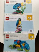 LEGO CREATOR 3W1 EGZOTYCZNA PAPUGA ZESTAW 31136 