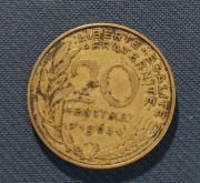 Moneta Francja 20 centymów 1963