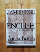 książka "Cambridge English teachers book one" A. Littlejohn, D. Hicks 