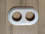 Ramka ceramiczna do gniazdek. Podwójna 