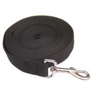 Czarna tradycyjna smycz dla psa 5 m 