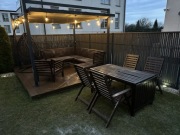 Zestaw ogrodowy IKEA. Sofa modułowa + fotel + stół + 4 krzesła