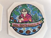 Wlepka naklejka ZESTAW wlepek naklejek Babcia Ganja 3szt.