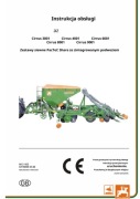 Instrukcja obsługi siewnika Amazone Cirrus 3001, 4001, 6001, 8001, 9001 PL