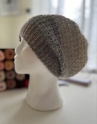 Czapka robiona na szydełku beanie handmade