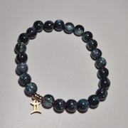 Bransoletka ze znakiem zodiaku bliźniąt, obwód 18 cm