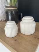 Pojemniki z pokrywką gips komplet pojemników