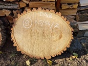 Plaster Drewna DĄB 65/54/7 cm Blat Stolik Żywica DIY Wysuszony